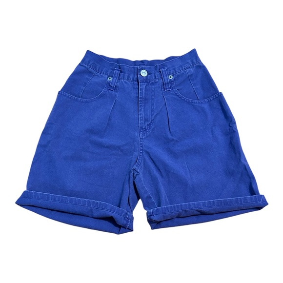 GAP Pants - GAP High Rise Purple‎ Jean Shorts Pleated Front Cuffed Retro 90s Vintage